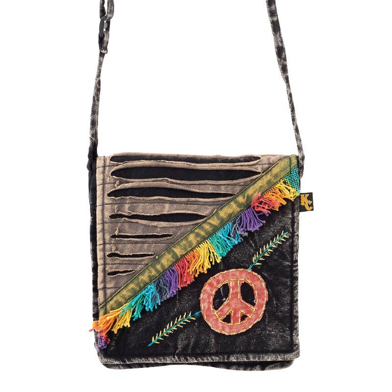 Patchwork Peace Vibe Bag