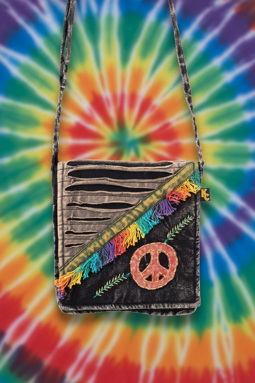 Patchwork Peace Vibe Bag