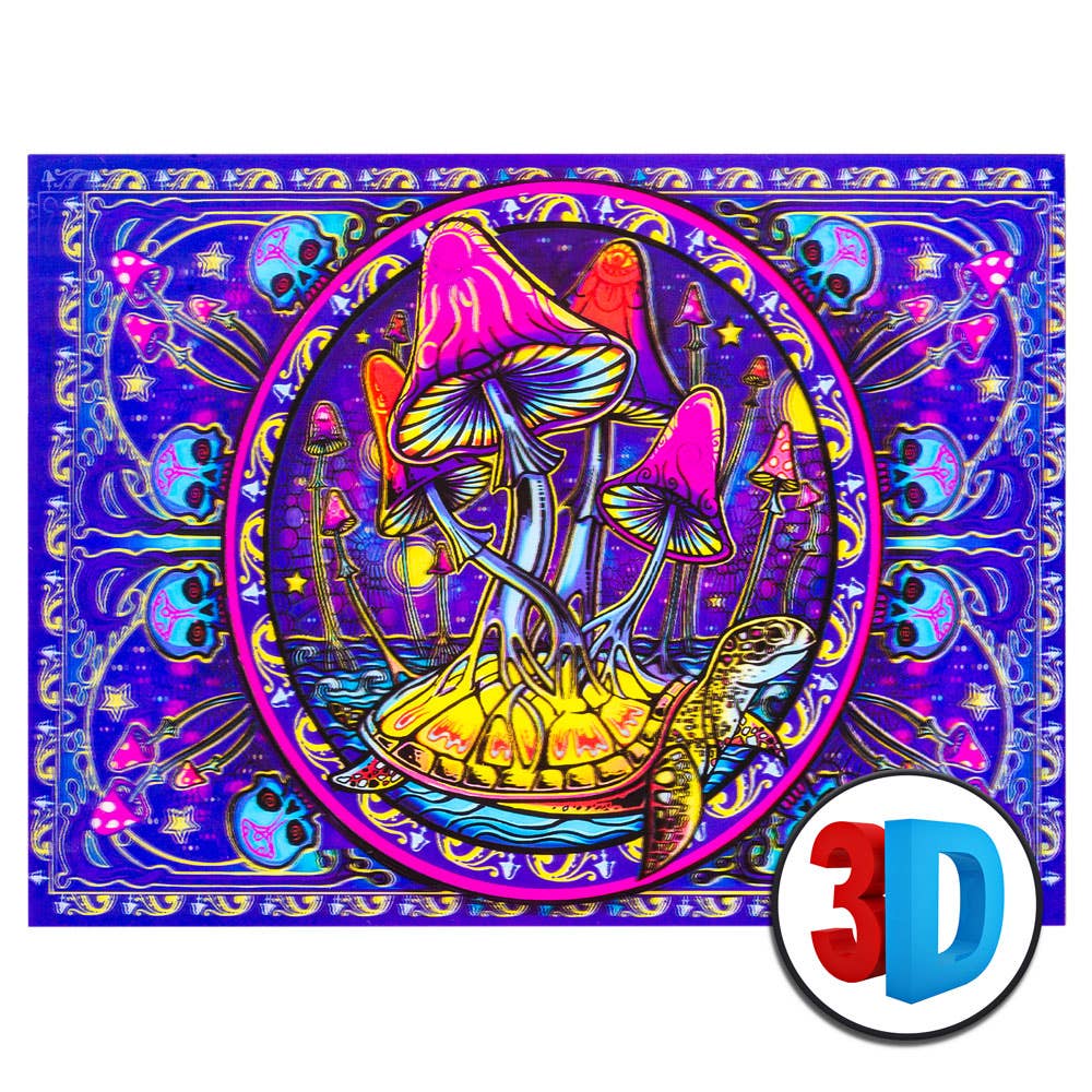 Shroom Bloom 3D Trip Poster