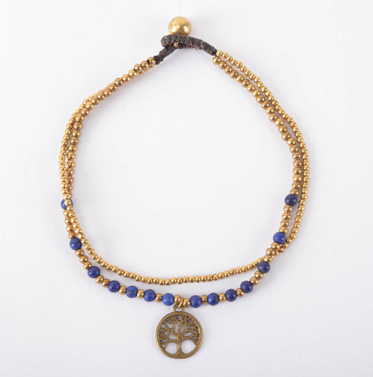 Roots & Rhythm: Tree of Life Anklet