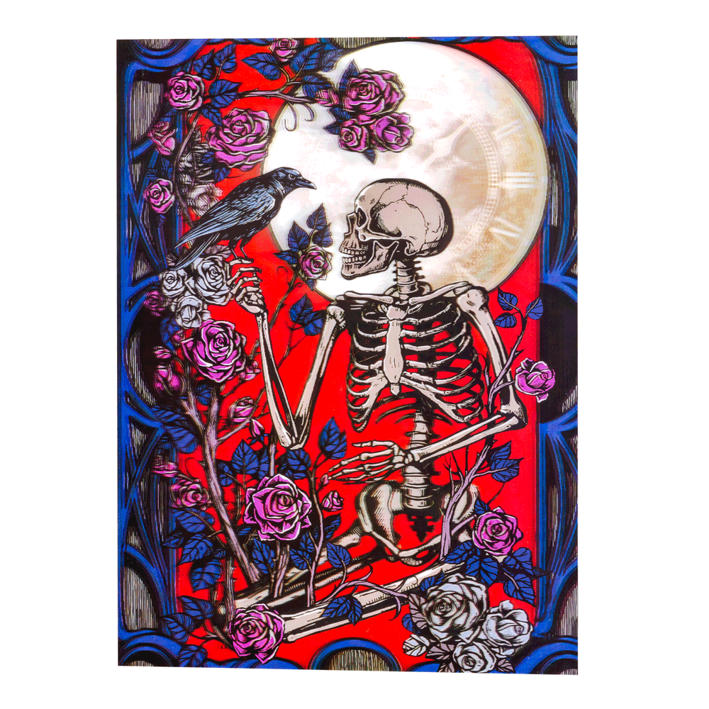 Timekeeper’s Garden — 3D Lenticular Poster for the Moonlit Mind