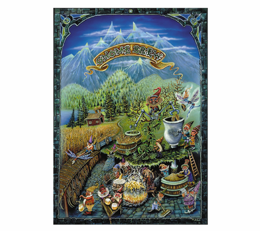 Gnome Brew – Psychedelic Forest Apothecary Sticker by Happylife Productions