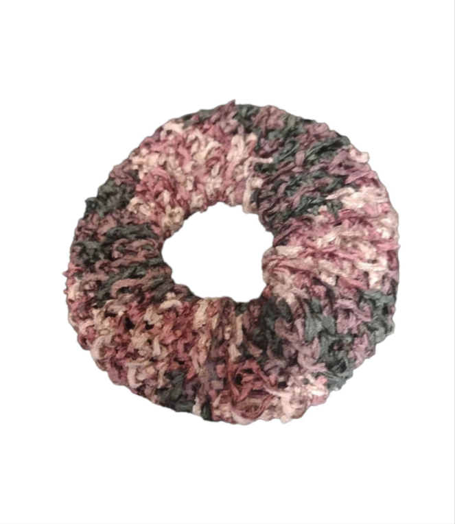 Cosmic Coil Crochet Scrunchies