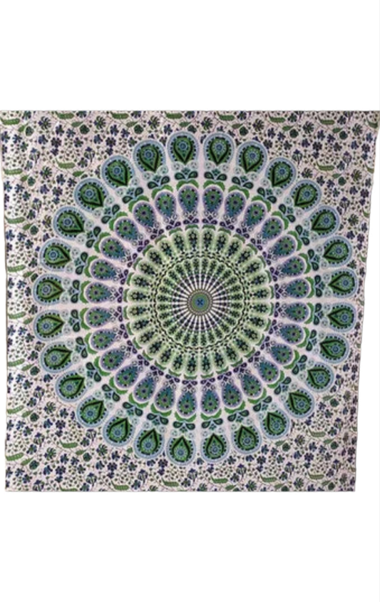 Mandala Drift Cotton Tapestry