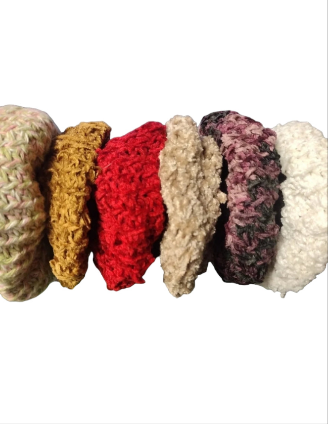 Cosmic Coil Crochet Scrunchies