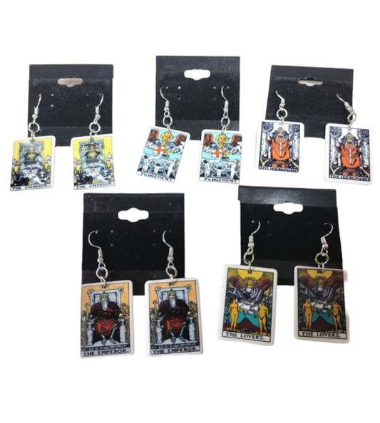 Tarot-tally Danglin – Major Arcana Earrings