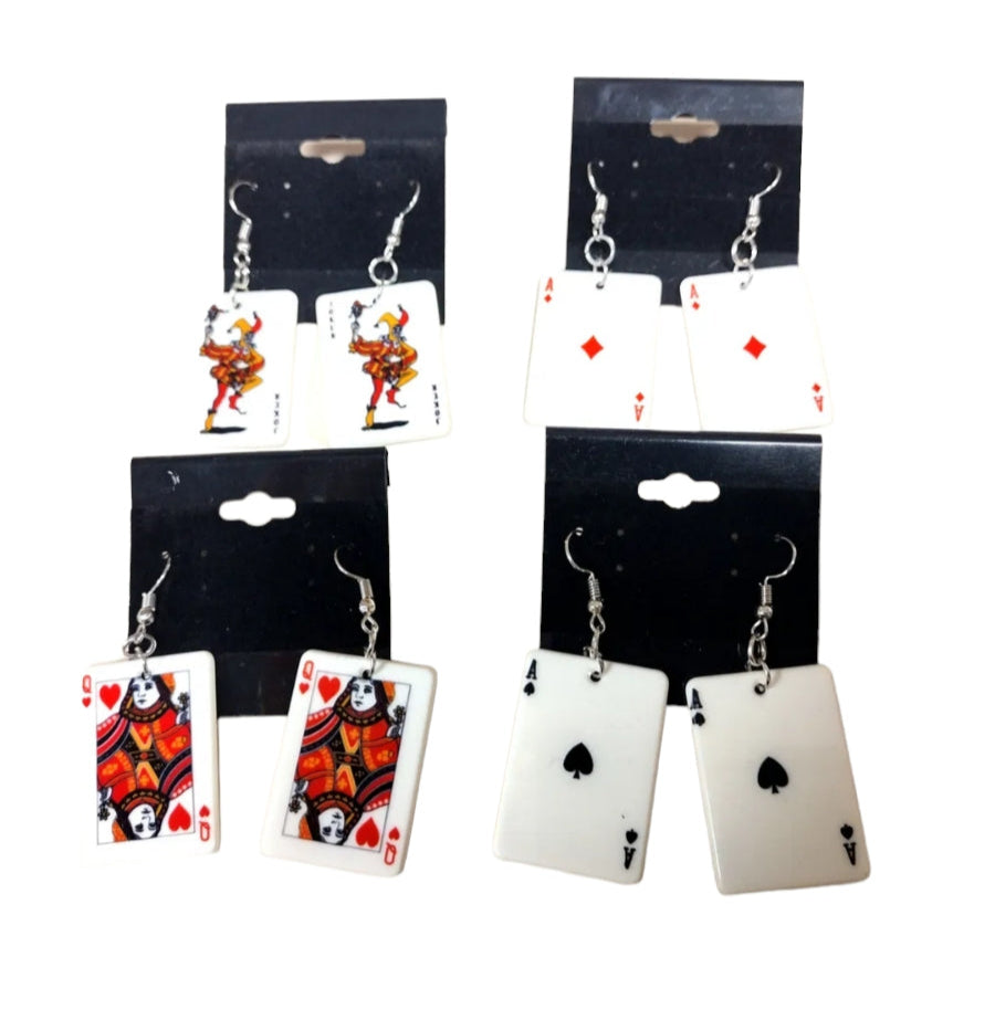 Decked Out Danglers – Playing Card Earrings