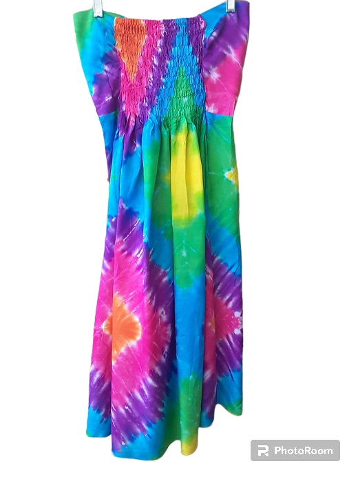 Diamond Tie Dye Dress