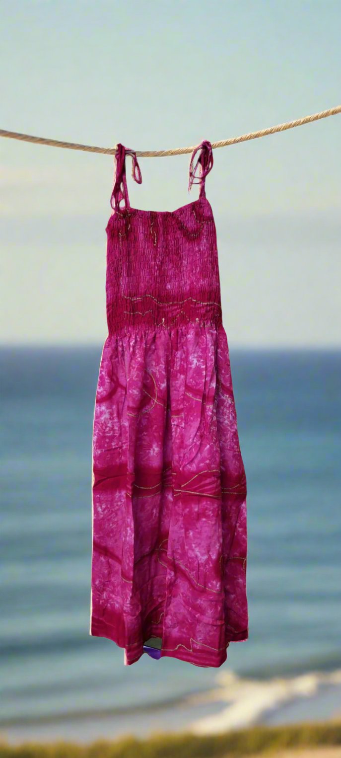 Rosy Reverie - Kids Festival-Ready Flutter Dress