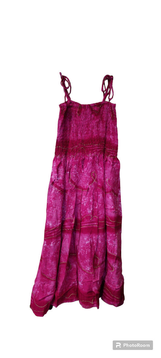 Rosy Reverie - Kids Festival-Ready Flutter Dress