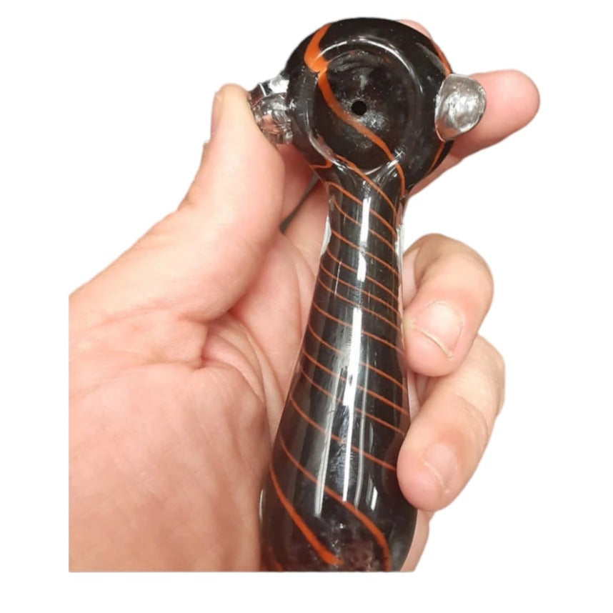 Black & Orange Swirl