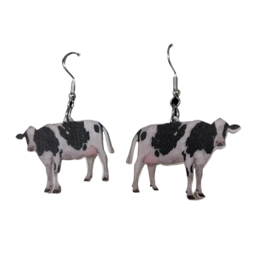 "Moo'd Swingz" Farm Charm Earrings