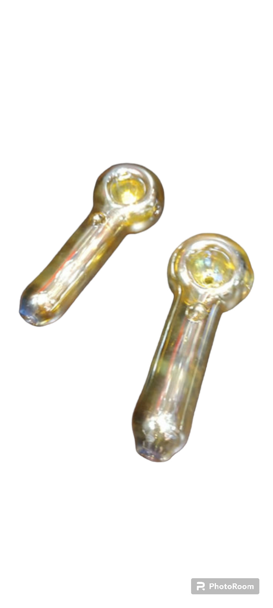 Golden Hour Glow – Gold-Fumed Glass Pipe