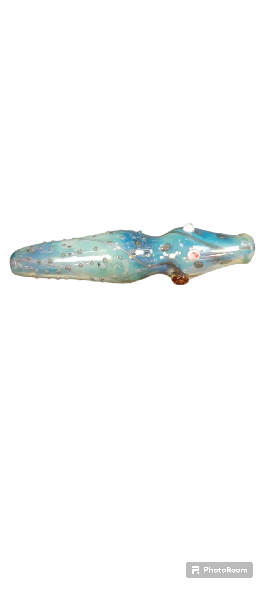 Fumed Glass Alligator Pipe