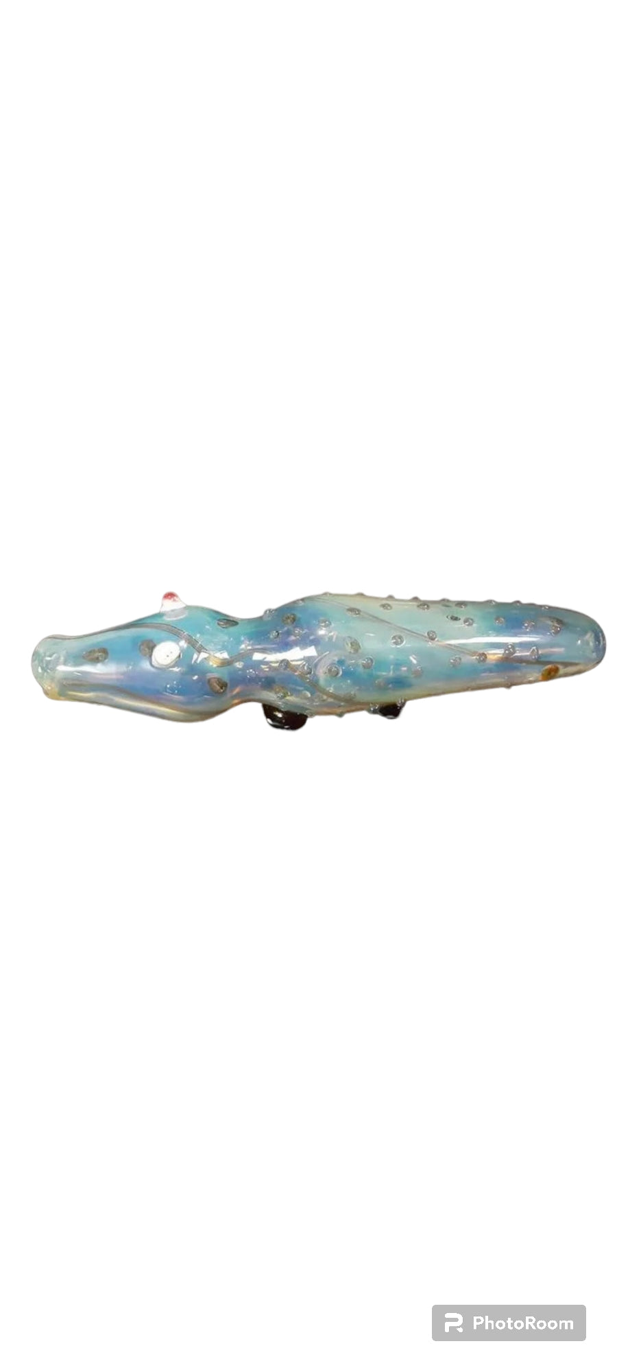 Fumed Glass Alligator Pipe