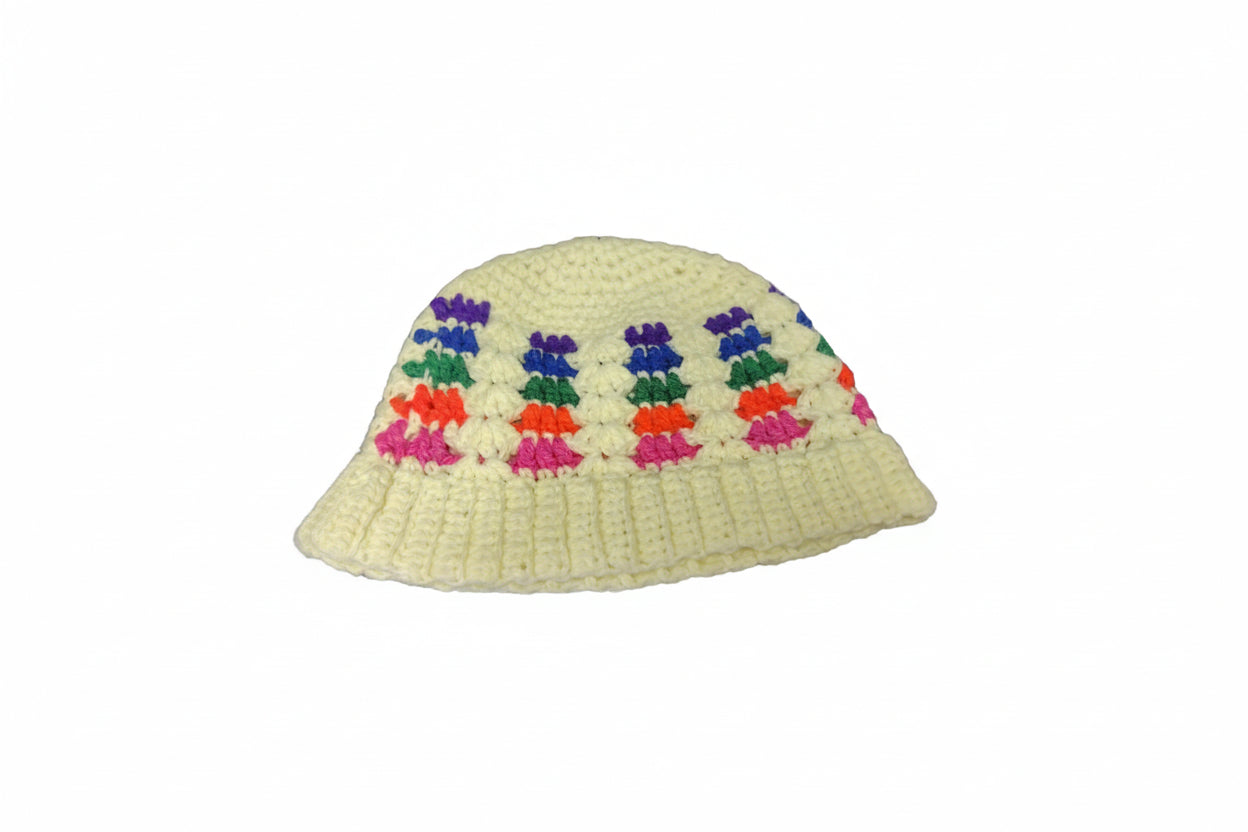 The Rainbow Ruckus Crochet Beanie