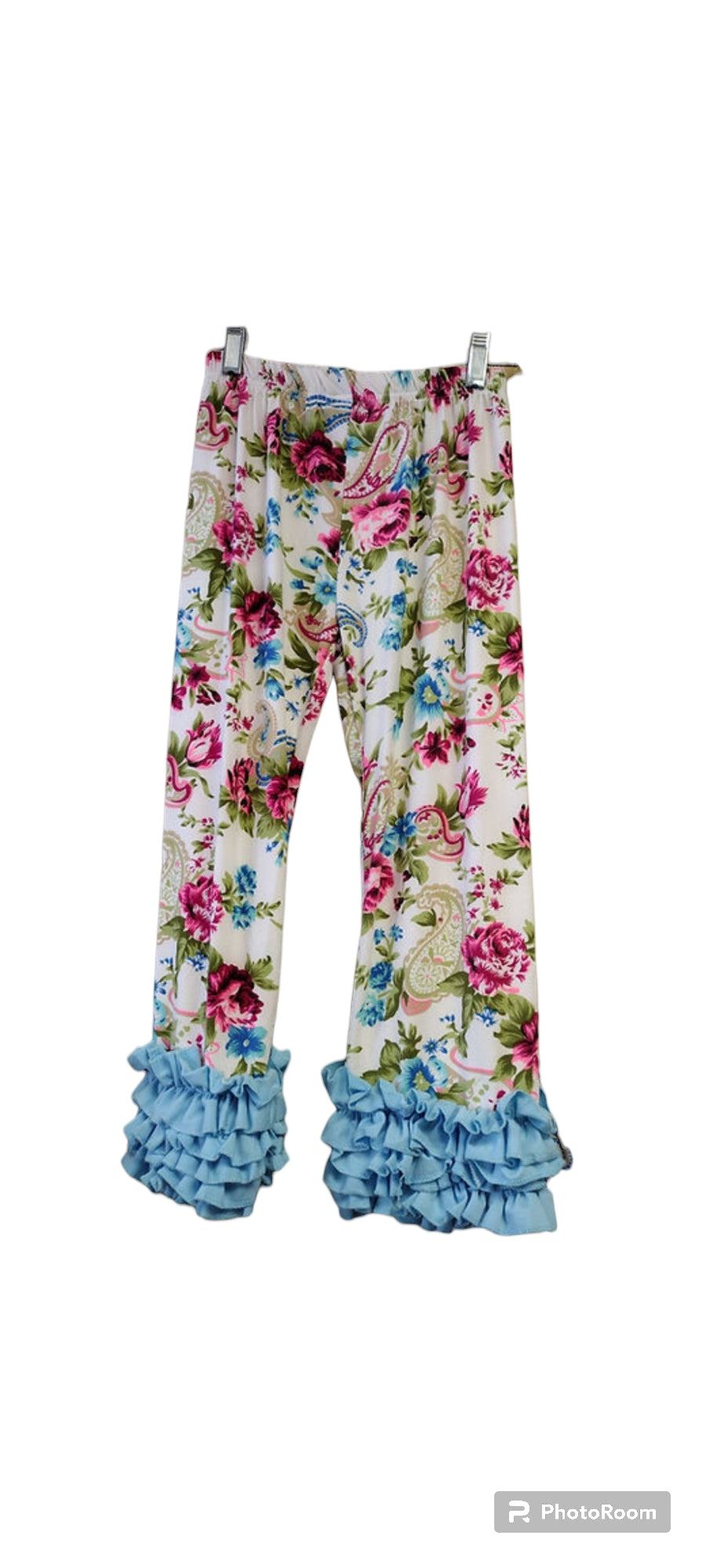 Floral Ruffled Pants
