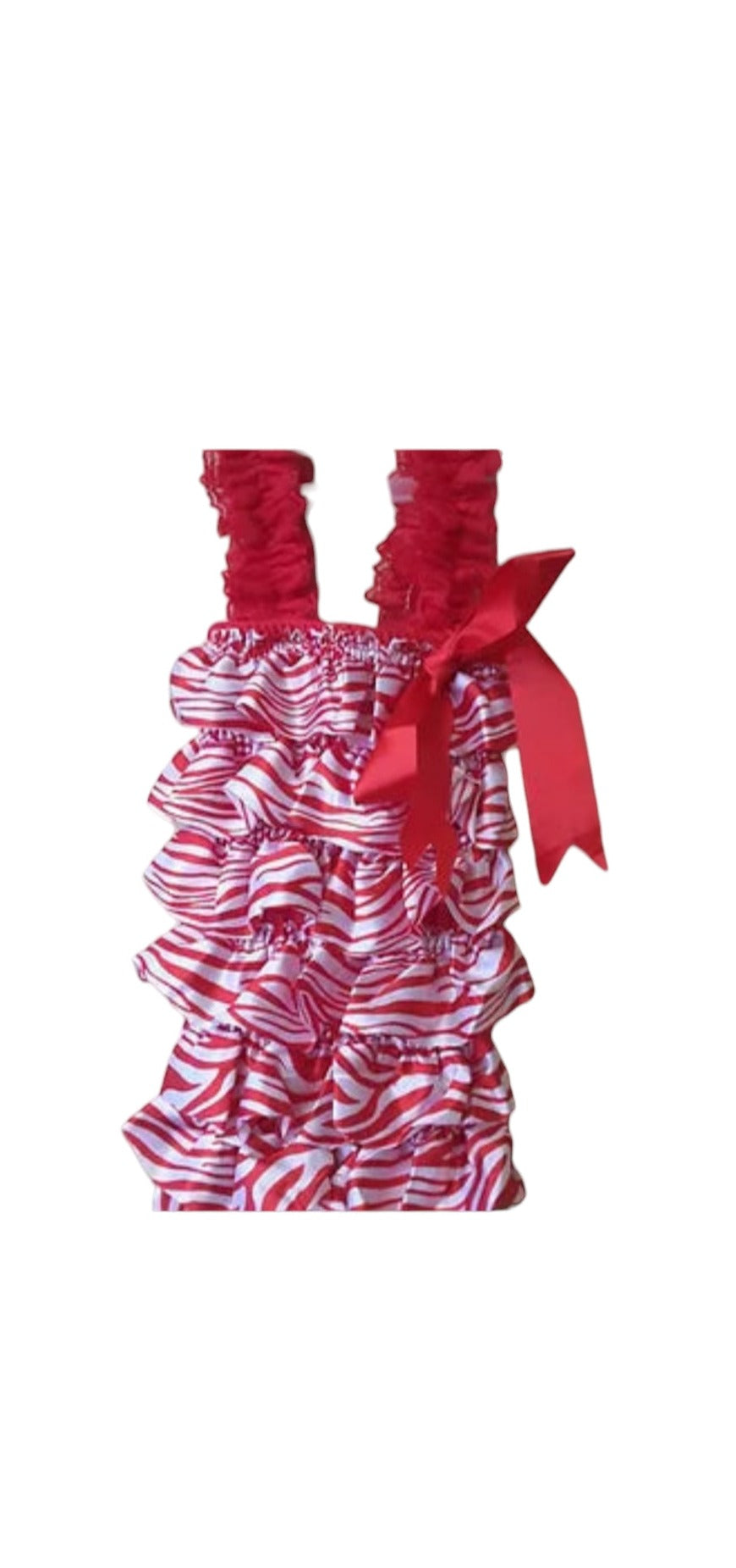 Zebra Ruffle Rompers