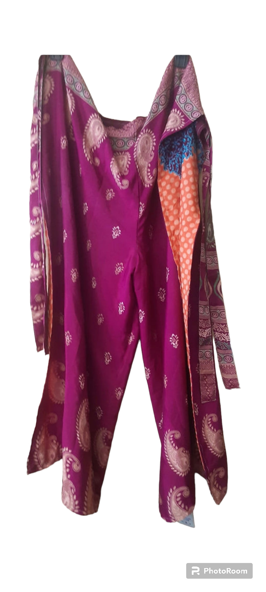 Thai Fisherman Wrap Pants- burgundy