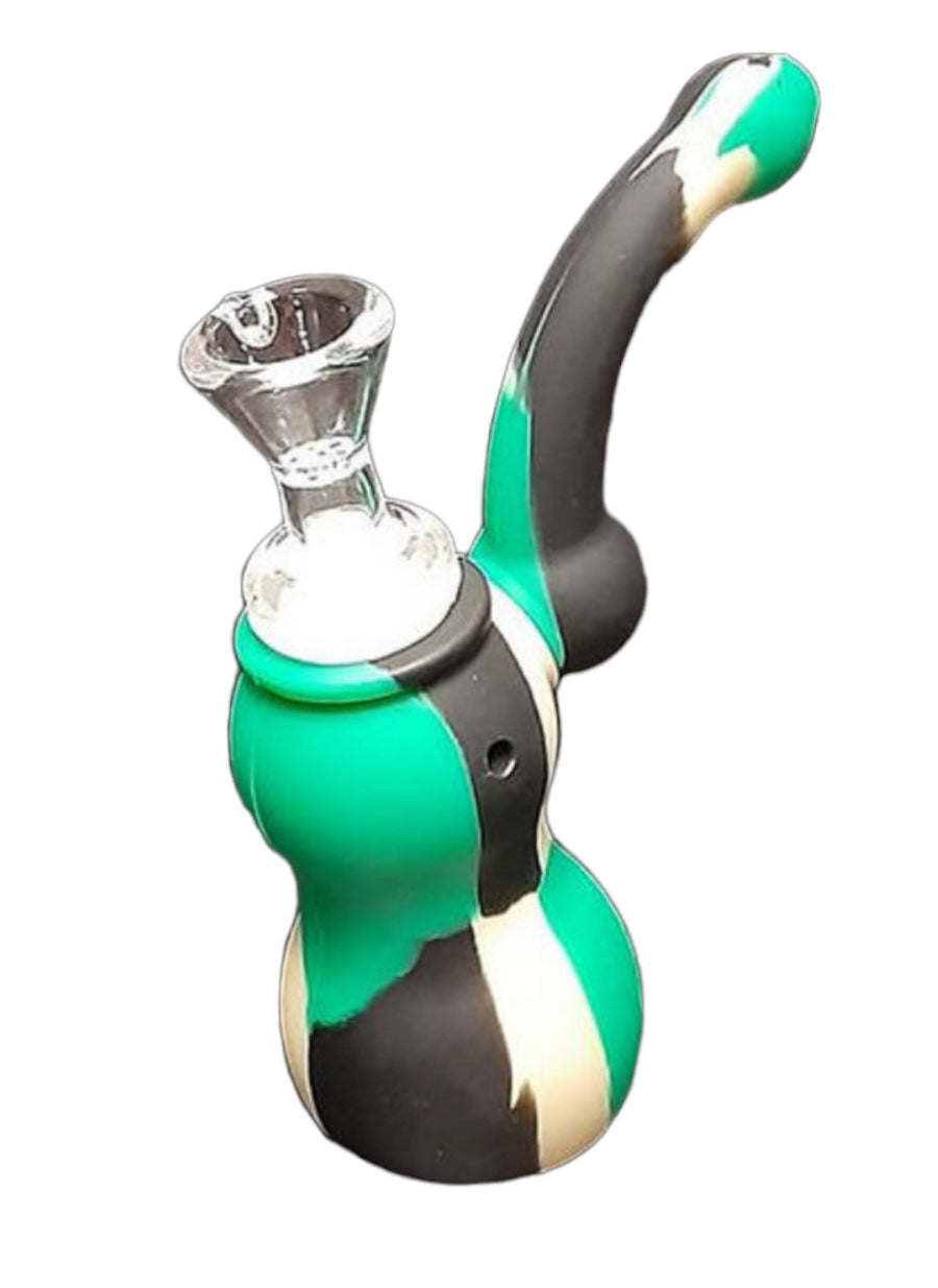 Blunt Force Camo Silicone Sherlock Bubbler