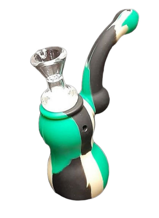 Blunt Force Camo Silicone Sherlock Bubbler
