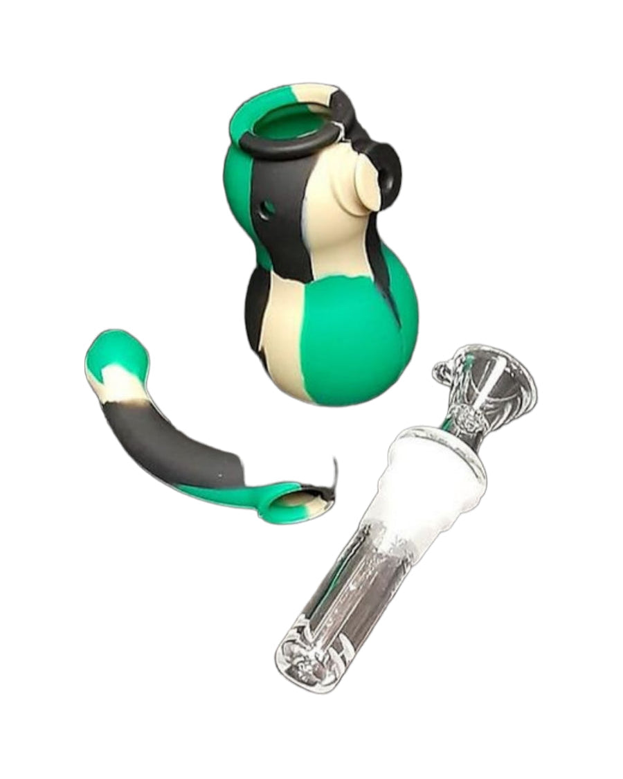 Blunt Force Camo Silicone Sherlock Bubbler