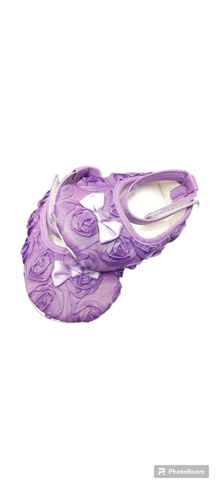 Purple Flower Baby Shoes