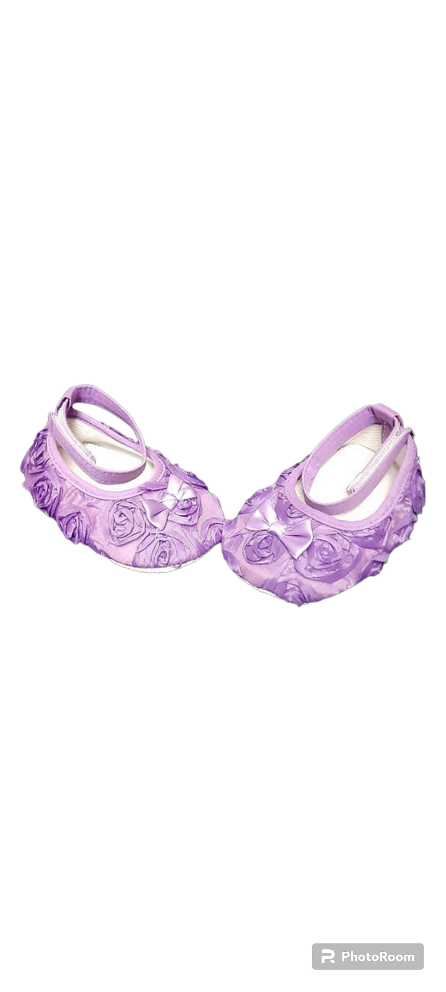 Purple Flower Baby Shoes