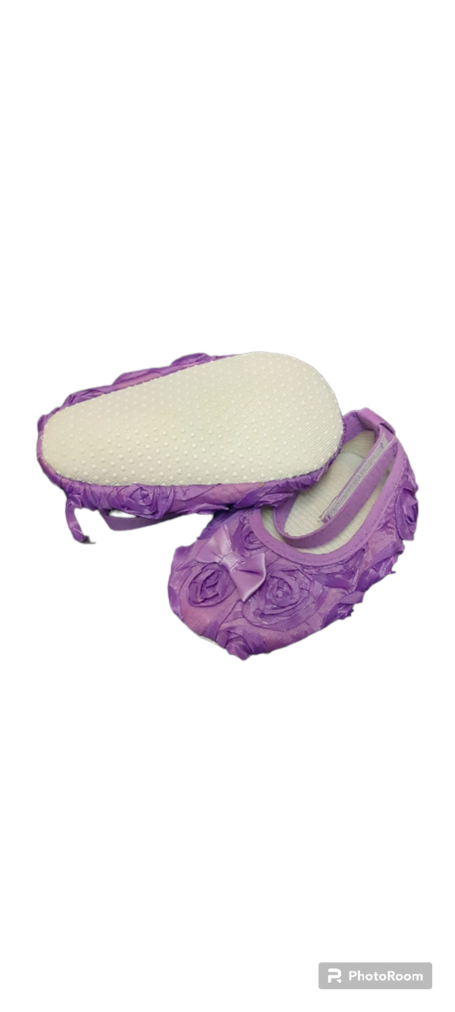 Purple Flower Baby Shoes
