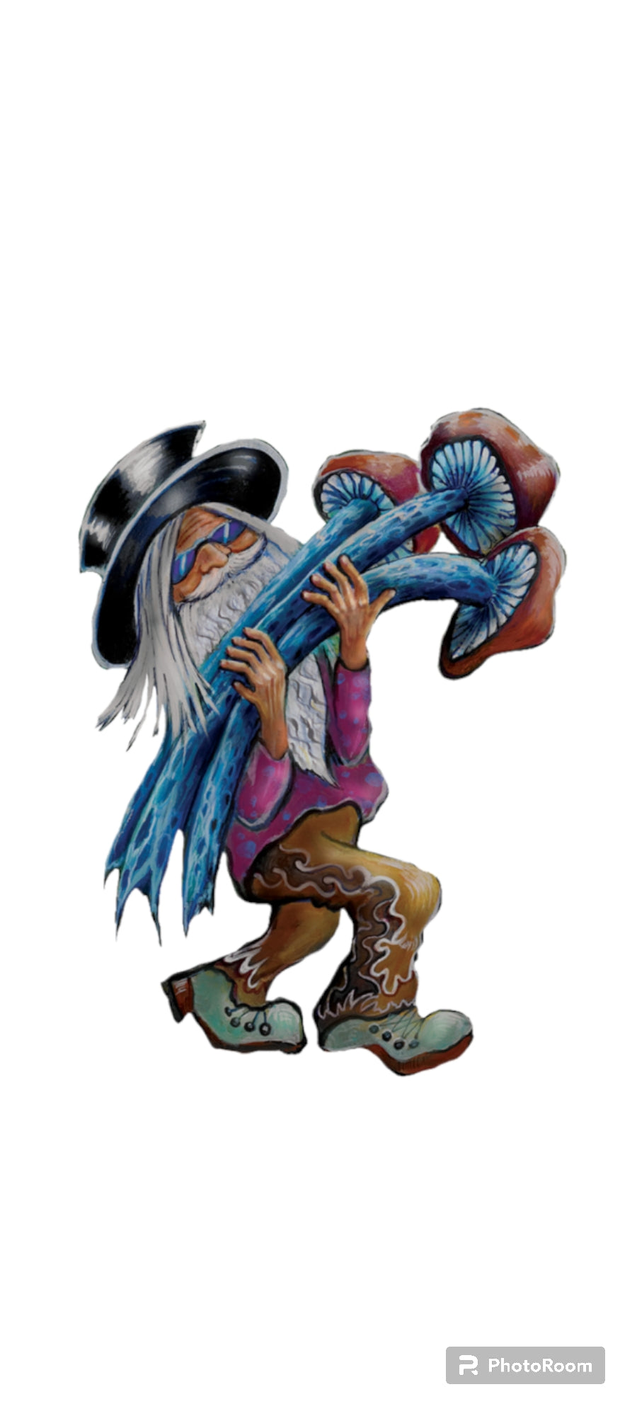 Mushroom Gnome Sticker