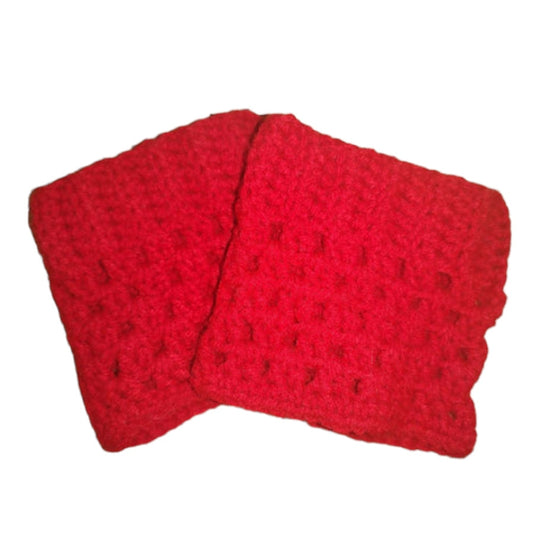 Crimson Ember Boot Cuffs