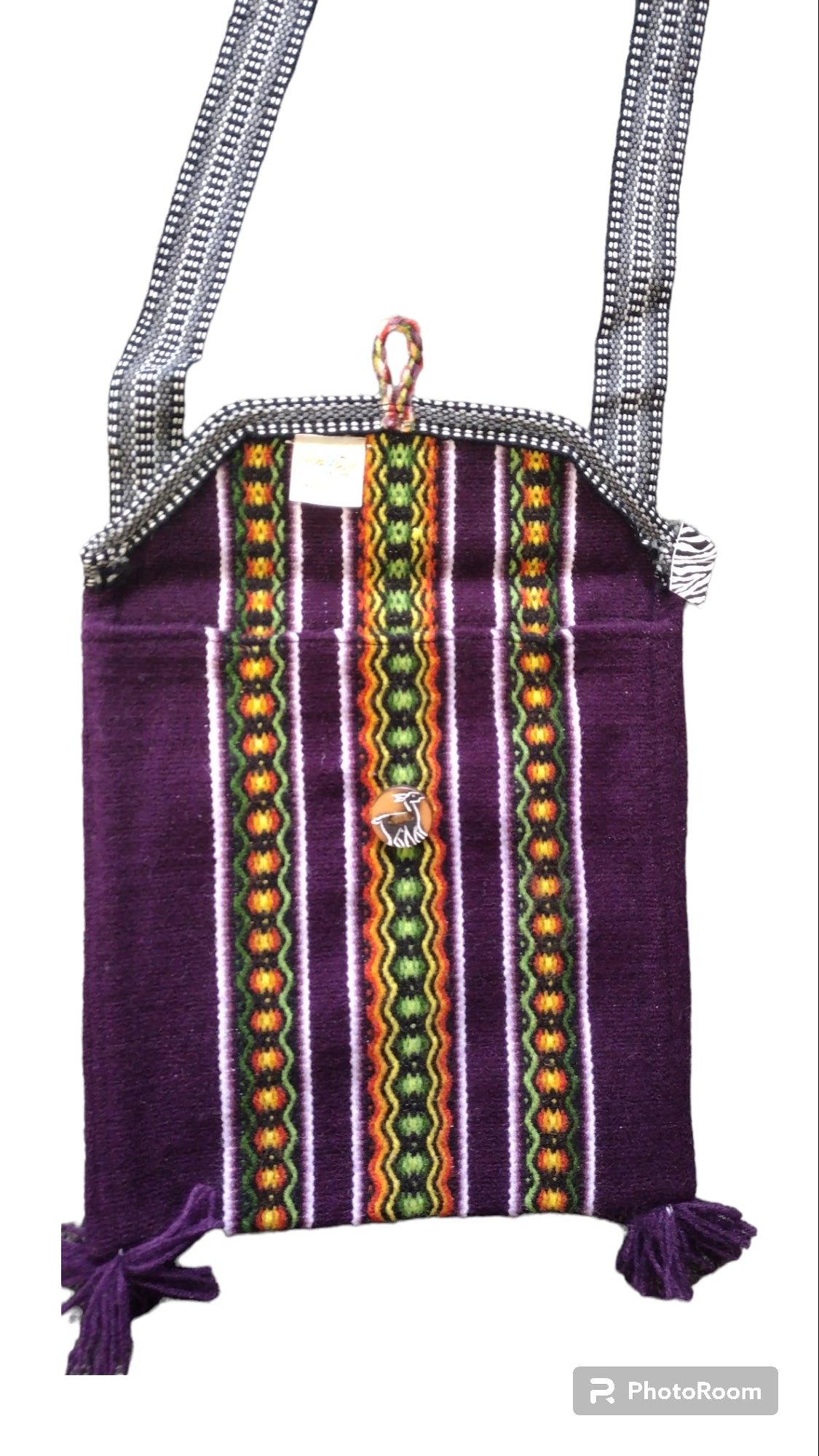 Huallhuas Shoulder Bag Small 4" x 6" Tote Hand Woven