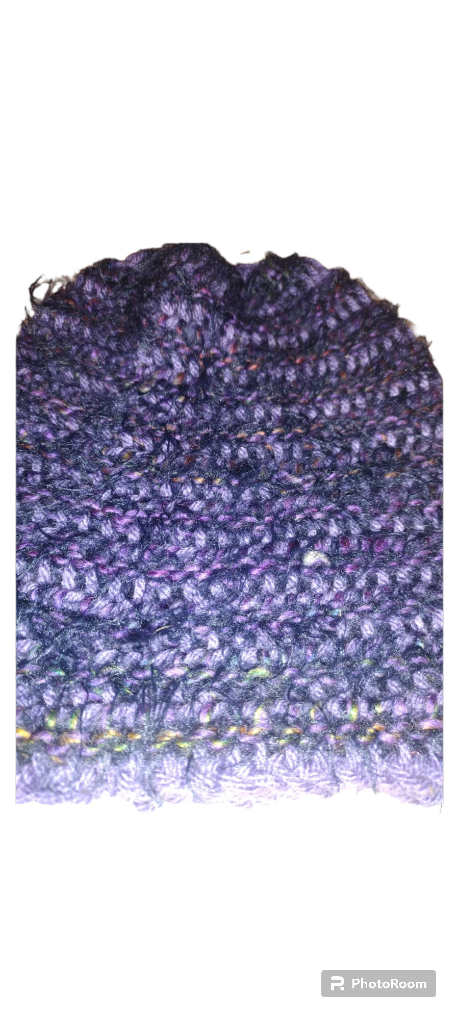 Plum Aura Fuzzy Beanie