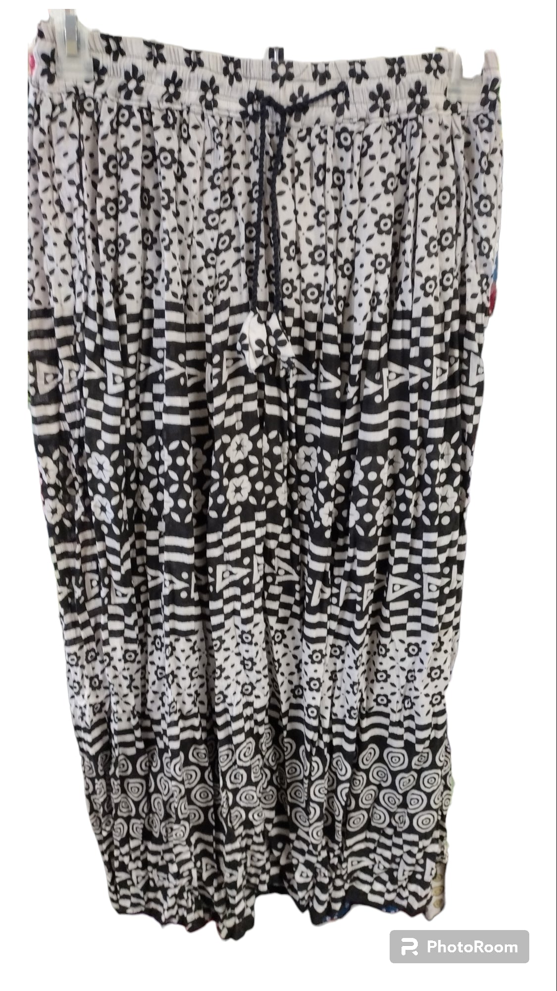 Large Crinkle Rayon Long Skirts