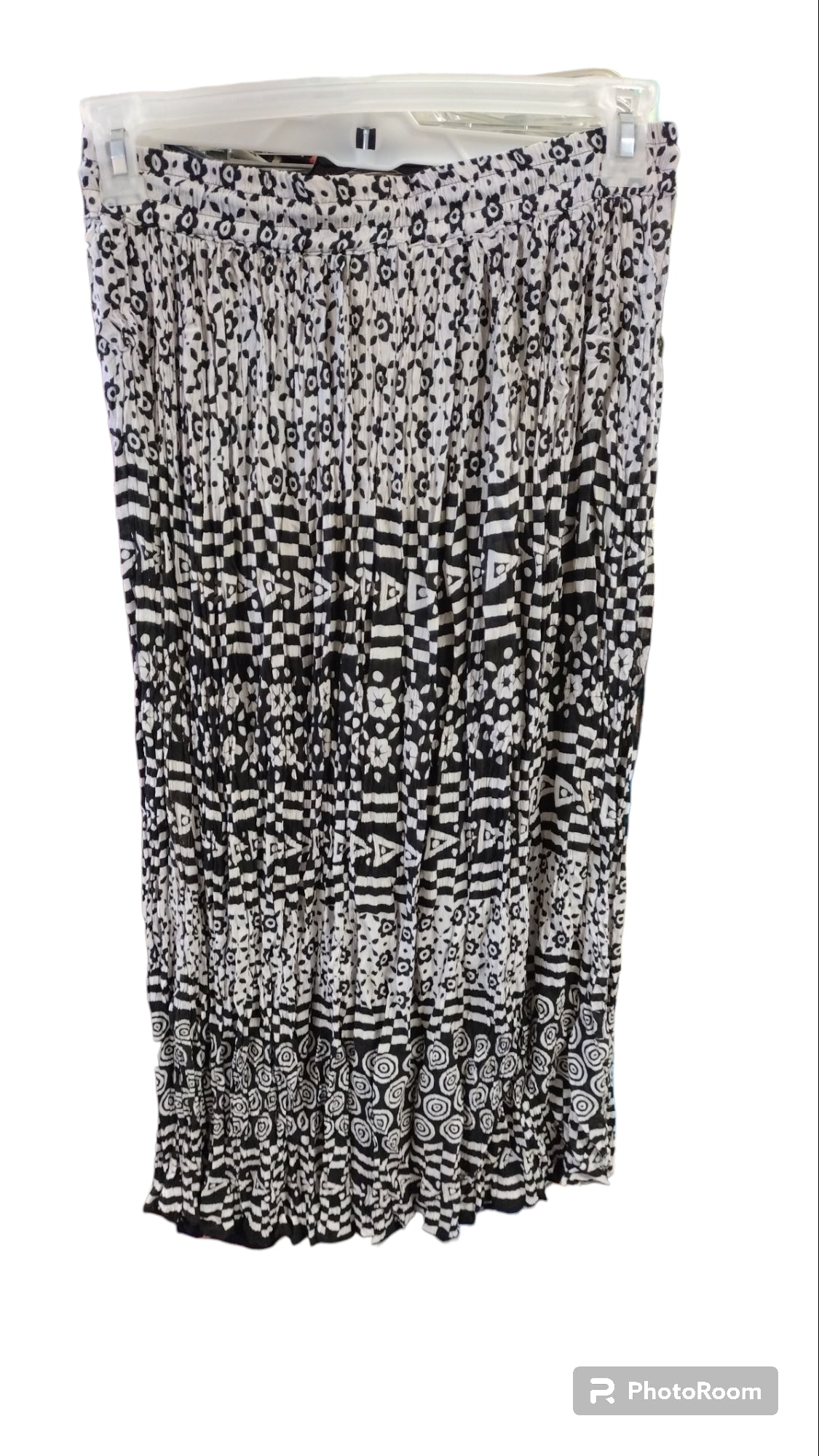 Large Crinkle Rayon Long Skirts