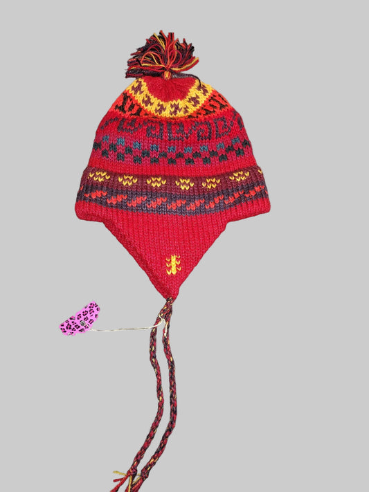 Earthen Snuggle: Alpaca Chullo Hat