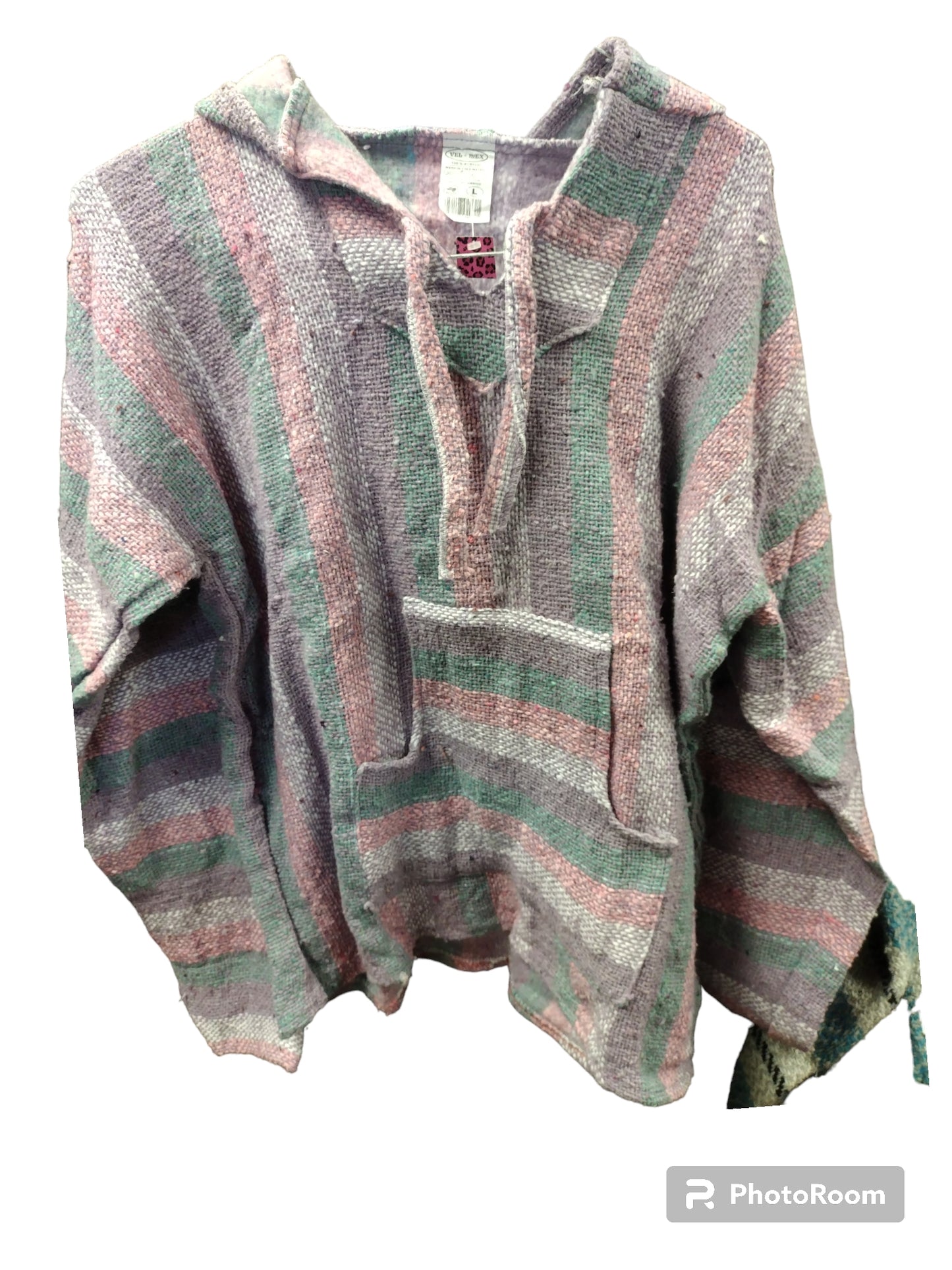 Baja Shirt Striped Hoodies - Large