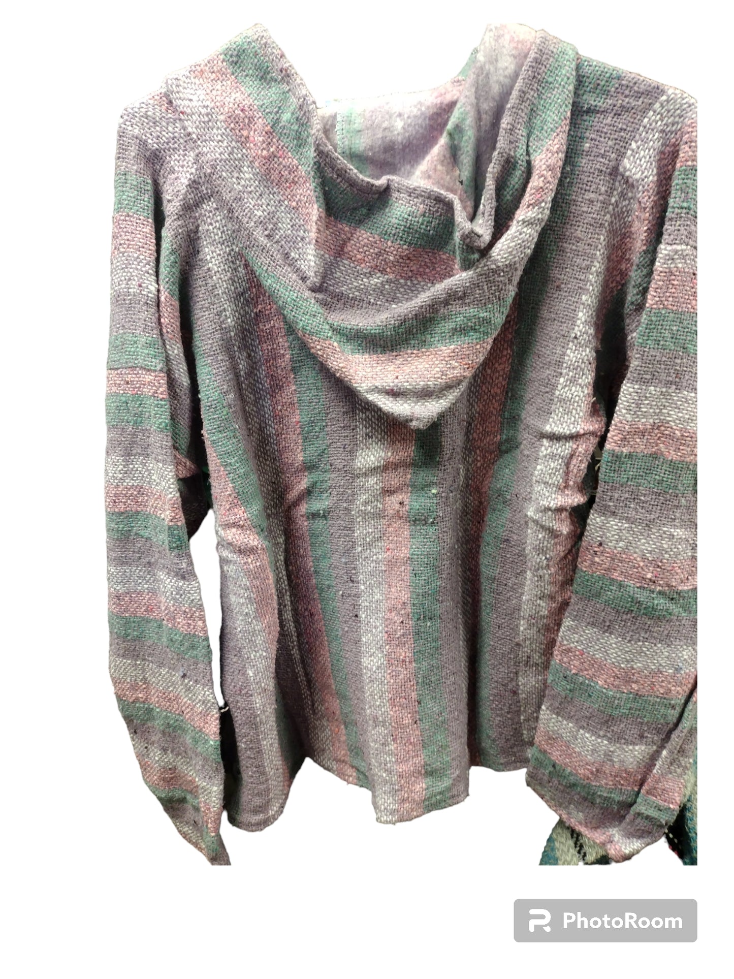 Baja Shirt Striped Hoodies - Large