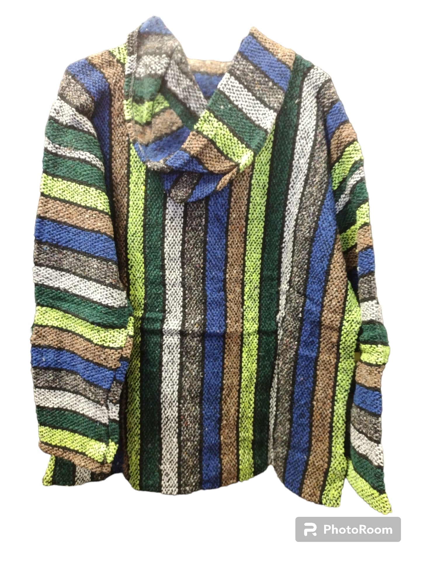 Baja Jacket Striped Hoodie - Medium