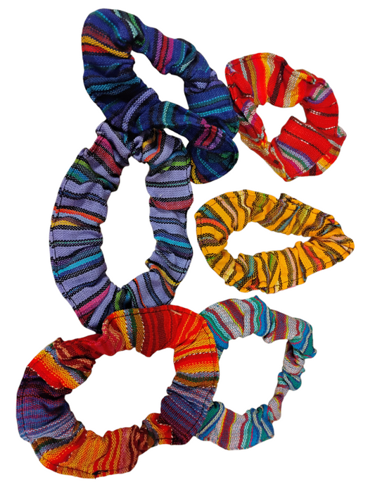 SoulStitch Scrunchies – Woven Aura Threads