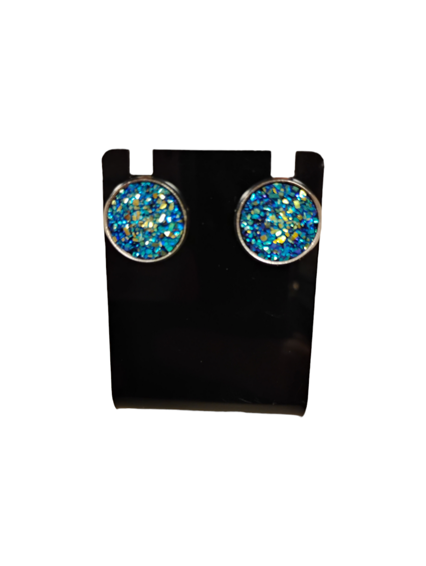 Druzy Glittery Stud Earrings
