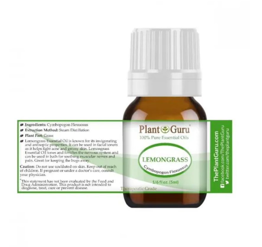 Lemongrass Essential Oil — Plant Guru | 5ml