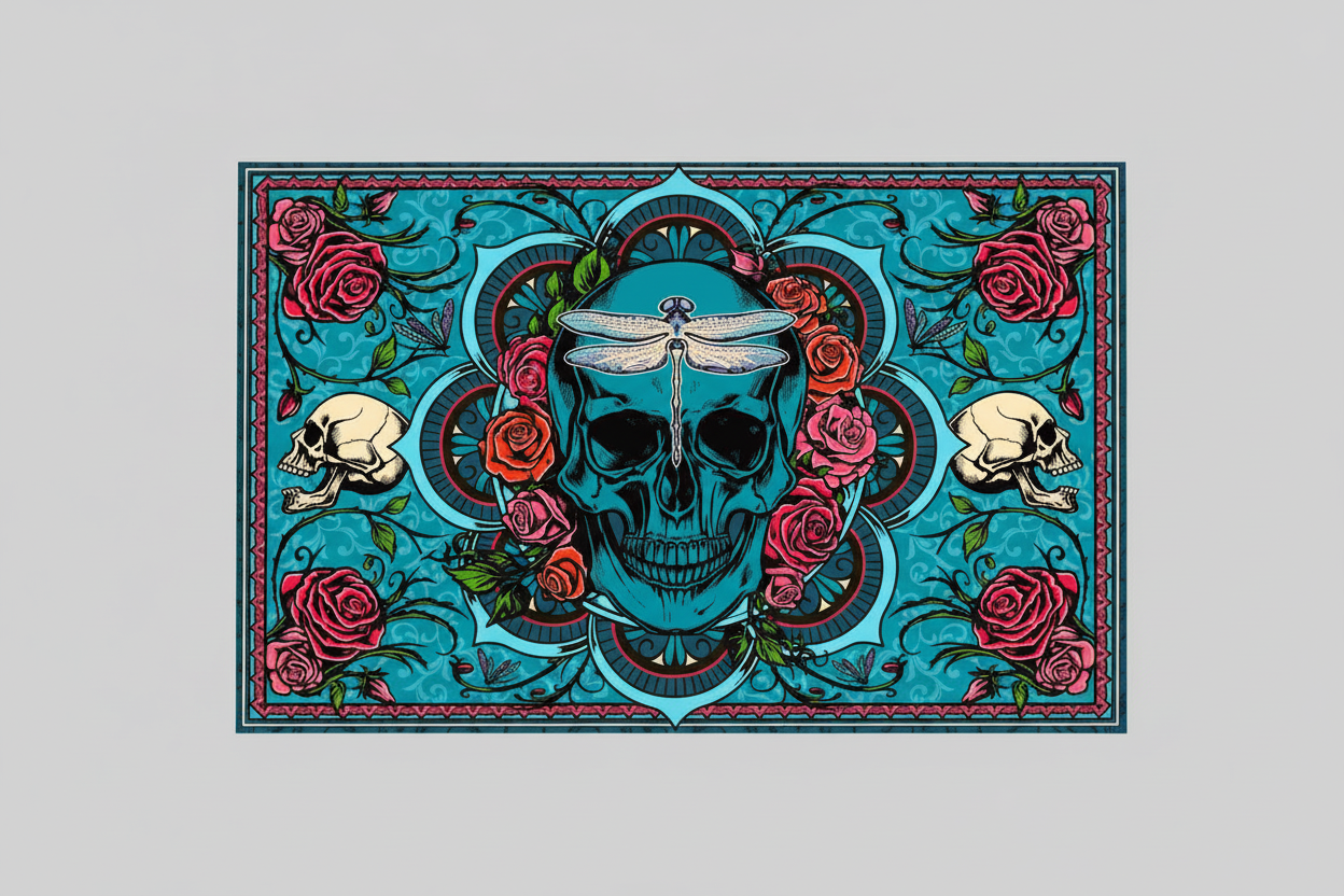 Skullgarden Mirage 3D Tapestry โ 24" x 36"