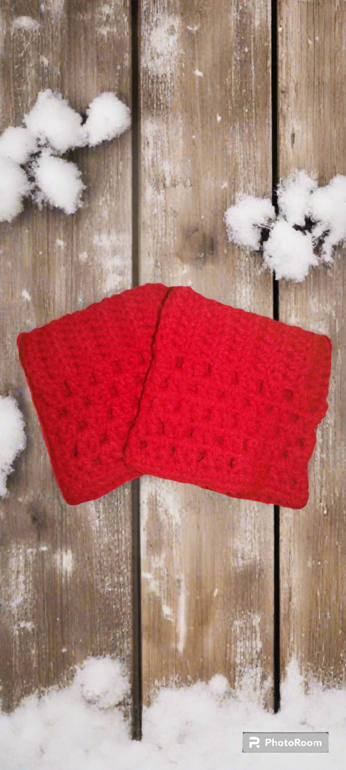 Crimson Ember Boot Cuffs