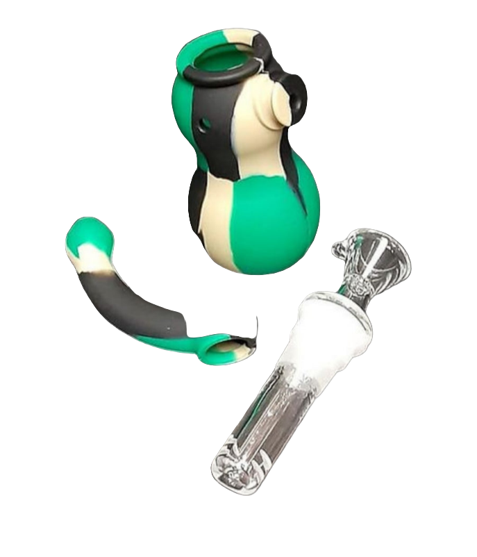Blunt Force Camo Silicone Sherlock Bubbler