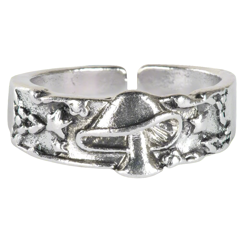 Adjustable Mushroom Band Ring