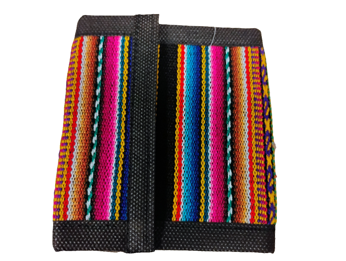 Manta Trifold Wallet Cotton/Velcro Assortment Manta Rainbow