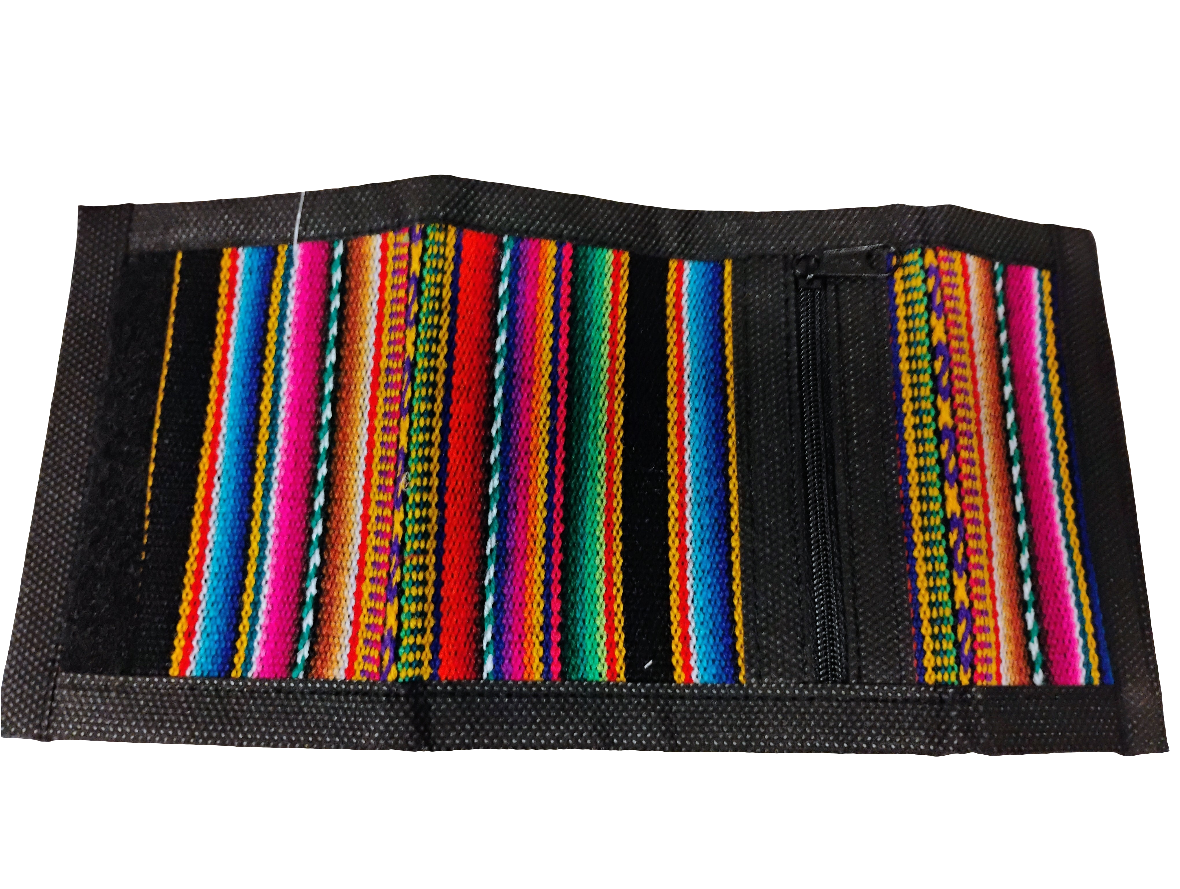 Manta Trifold Wallet Cotton/Velcro Assortment Manta Rainbow