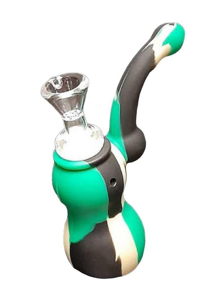 Blunt Force Camo Silicone Sherlock Bubbler