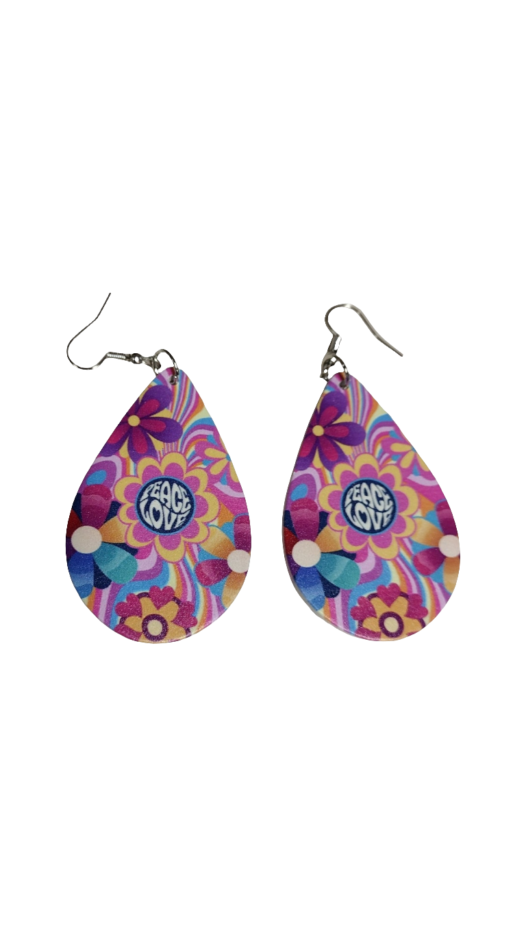 Wooden Drop Earrings